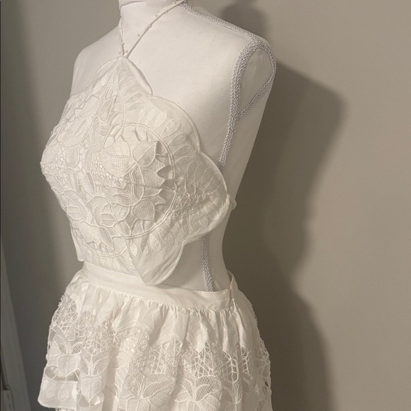 NWT FARM rio white richilier midi dress size small - Picture 3 of 8